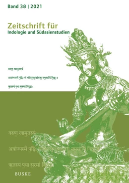Abbildung von Harder / Hüsken | Zeitschrift für Indologie und Südasienstudien | 1. Auflage | 2022 | 38 | beck-shop.de