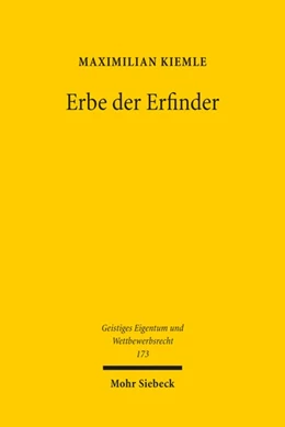 Abbildung von Kiemle | Erbe der Erfinder | 1. Auflage | 2022 | beck-shop.de