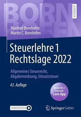 Abbildung von Bornhofen | Steuerlehre 1 Rechtslage 2022 | 43. Auflage | 2022 | beck-shop.de