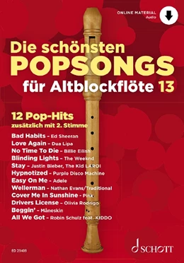 Abbildung von Die schönsten Popsongs für Alt-Blockflöte Band 13 | 1. Auflage | 2022 | beck-shop.de