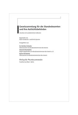 Abbildung von Schmitz / Bornhofen | Gesetzsammlung für die Standesbeamten und ihre Aufsichtsbehörden | 1. Auflage | 2022 | beck-shop.de