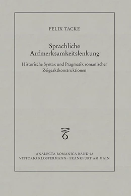 Abbildung von Tacke | Sprachliche Aufmerksamkeitslenkung | 1. Auflage | 2022 | 92 | beck-shop.de