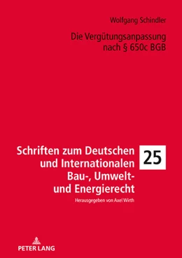 Abbildung von Schindler | Die Vergütungsanpassung nach § 650c BGB | 1. Auflage | 2022 | beck-shop.de