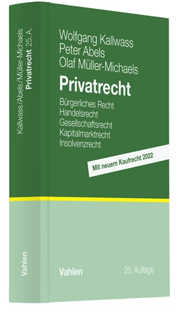 Abbildung von Kallwass / Abels | Privatrecht | 25. Auflage | 2022 | beck-shop.de
