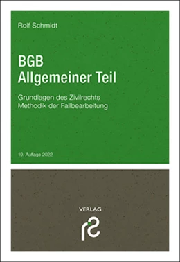 Abbildung von Schmidt | BGB Allgemeiner Teil | 19. Auflage | 2022 | beck-shop.de