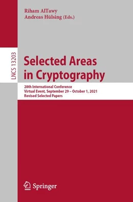 Abbildung von AlTawy / Hülsing | Selected Areas in Cryptography | 1. Auflage | 2022 | 13203 | beck-shop.de