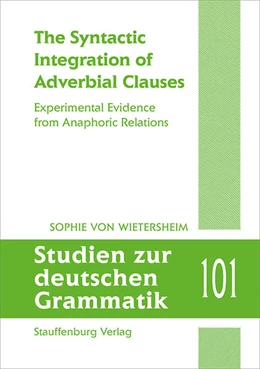 Abbildung von Wietersheim | The Syntactic Integration of Adverbial Clauses | 1. Auflage | 2022 | beck-shop.de