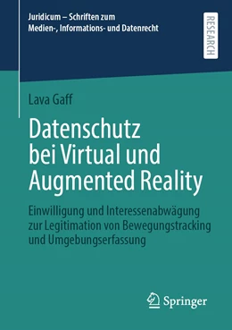Abbildung von Gaff | Datenschutz bei Virtual und Augmented Reality | 1. Auflage | 2022 | beck-shop.de