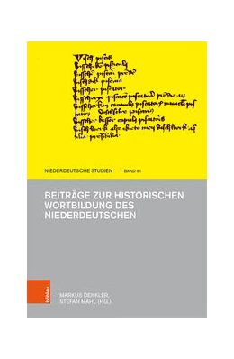 Abbildung von Denkler / Mähl | Beiträge zur historischen Wortbildung des Niederdeutschen | 1. Auflage | 2022 | beck-shop.de