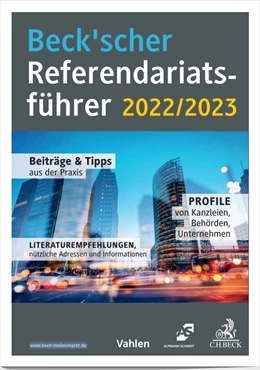 Abbildung von Beck'scher Referendariatsführer 2022/2023 | | 2022 | beck-shop.de