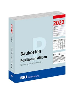 Abbildung von BKI Baukosten Positionen Altbau 2022 | 1. Auflage | 2022 | beck-shop.de
