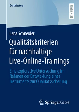 Abbildung von Schneider | Qualitätskriterien für nachhaltige Live-Online-Trainings | 1. Auflage | 2022 | beck-shop.de