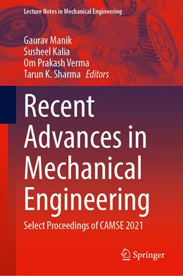 Abbildung von Manik / Kalia | Recent Advances in Mechanical Engineering | 1. Auflage | 2022 | beck-shop.de