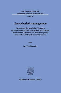Abbildung von Wanwitz | Netzsicherheitsmanagement. | 1. Auflage | 2022 | beck-shop.de
