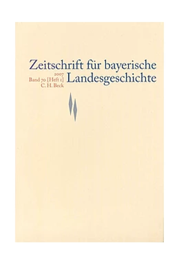 Abbildung von Zeitschrift für bayerische Landesgeschichte Band 85 Heft 1/2022 | 1. Auflage | 2023 | beck-shop.de