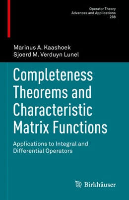 Abbildung von Kaashoek / Verduyn Lunel | Completeness Theorems and Characteristic Matrix Functions | 1. Auflage | 2022 | beck-shop.de