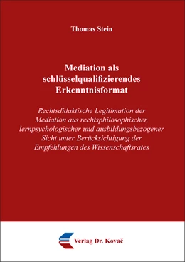 Abbildung von Stein | Mediation als schlüsselqualifizierendes Erkenntnisformat | 1. Auflage | 2022 | 24 | beck-shop.de