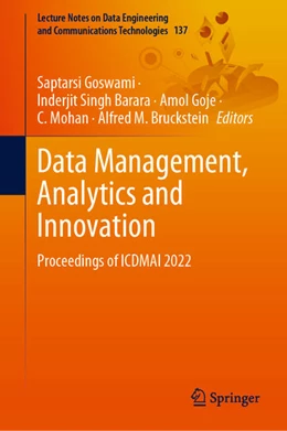 Abbildung von Goswami / Barara | Data Management, Analytics and Innovation | 1. Auflage | 2022 | beck-shop.de
