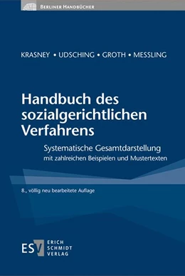 Abbildung von Krasney / Udsching | Handbuch des sozialgerichtlichen Verfahrens | 8. Auflage | 2022 | beck-shop.de