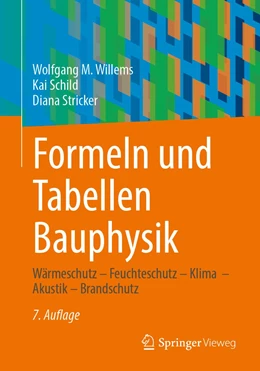 Abbildung von Willems / Stricker | Formeln und Tabellen Bauphysik | 7. Auflage | 2022 | beck-shop.de