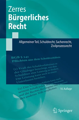 Abbildung von Zerres | Bürgerliches Recht | 10. Auflage | 2022 | beck-shop.de
