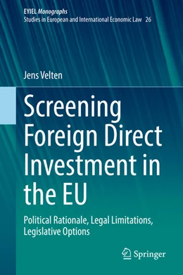 Abbildung von Velten | Screening Foreign Direct Investment in the EU | 1. Auflage | 2022 | beck-shop.de