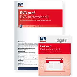 Abbildung von Informationsdienst • RVG prof. RVG professionell | 30. Auflage | 2024 | beck-shop.de