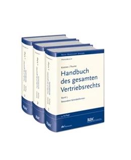 Abbildung von Thume | Handbuch des gesamten Vertriebsrechts | 1. Auflage | | beck-shop.de