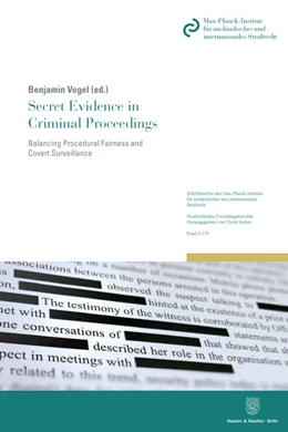 Abbildung von Vogel | Secret Evidence in Criminal Proceedings. | 1. Auflage | 2022 | 173 | beck-shop.de