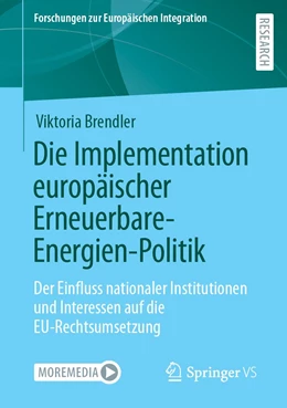 Abbildung von Brendler | Die Implementation europäischer Erneuerbare-Energien-Politik | 1. Auflage | 2022 | beck-shop.de