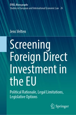 Abbildung von Velten | Screening Foreign Direct Investment in the EU | 1. Auflage | 2022 | beck-shop.de
