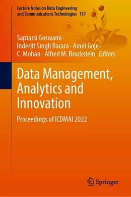 Abbildung von Goswami / Barara | Data Management, Analytics and Innovation | 1. Auflage | 2022 | 137 | beck-shop.de