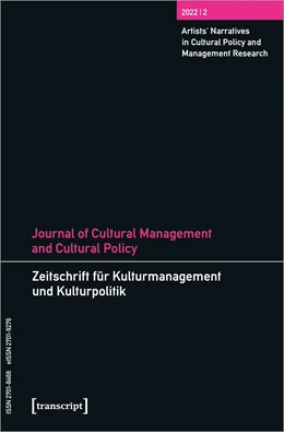 Abbildung von Devereaux / Höhne | Journal of Cultural Management and Cultural Policy/Zeitschrift für Kulturmanagement und Kulturpolitik | 1. Auflage | 2022 | beck-shop.de