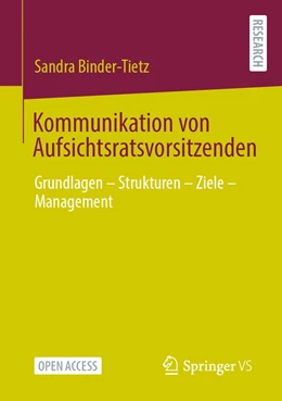 Abbildung von Binder-Tietz | Kommunikation von Aufsichtsratsvorsitzenden | 1. Auflage | 2022 | beck-shop.de