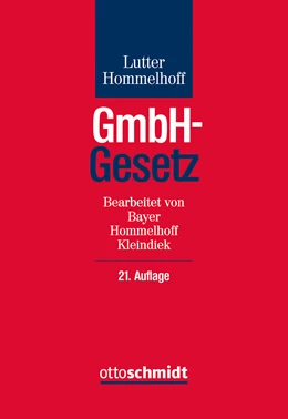 Abbildung von Lutter / Hommelhoff | GmbH-Gesetz | 21. Auflage | 2022 | beck-shop.de
