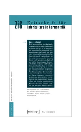 Abbildung von Bendheim / Dembeck | Zeitschrift für interkulturelle Germanistik | 1. Auflage | 2023 | beck-shop.de