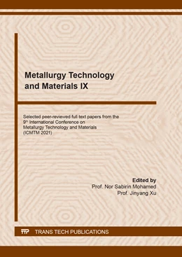 Abbildung von Mohamed / Xu | Metallurgy Technology and Materials IX | 1. Auflage | 2022 | beck-shop.de