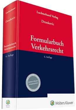 Abbildung von Dronkovic | Formularbuch Verkehrsrecht | 6. Auflage | 2022 | beck-shop.de