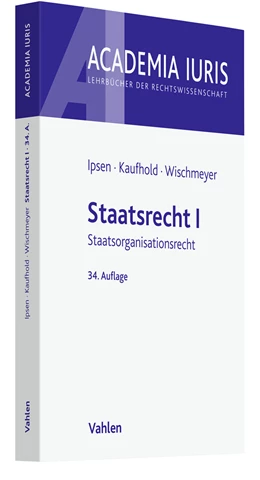 Abbildung von Ipsen / Kaufhold | Staatsrecht I | 34. Auflage | 2022 | beck-shop.de