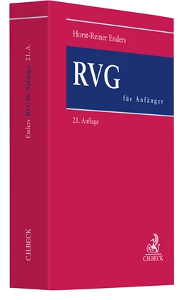 Abbildung von Enders | RVG für Anfänger | 21. Auflage | 2023 | beck-shop.de