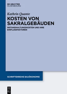 Abbildung von Quante | Kosten von Sakralgebäuden | 1. Auflage | 2022 | beck-shop.de