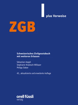 Abbildung von Aeppli / Hrubesch-Millauer | ZGB plus Verweise | 43. Auflage | 2022 | beck-shop.de
