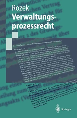 Abbildung von Rozek | Verwaltungsprozessrecht | 1. Auflage | 2024 | beck-shop.de