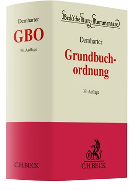 Abbildung von Demharter | Grundbuchordnung: GBO | 33. Auflage | 2023 | Band 8 | beck-shop.de