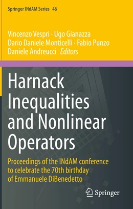 Abbildung von Vespri / Gianazza | Harnack Inequalities and Nonlinear Operators | 1. Auflage | 2022 | 46 | beck-shop.de