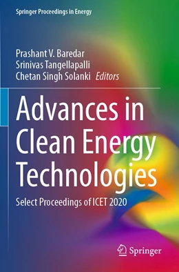 Abbildung von Baredar / Tangellapalli | Advances in Clean Energy Technologies | 1. Auflage | 2022 | beck-shop.de