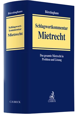 Abbildung von Börstinghaus / Lindner | Schlagwortkommentar Mietrecht | 1. Auflage | 2025 | beck-shop.de