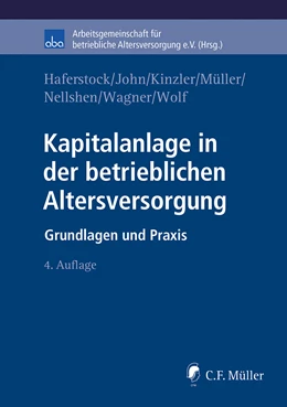 Abbildung von Haferstock / John | Kapitalanlage in der betrieblichen Altersversorgung | 4. Auflage | 2022 | beck-shop.de