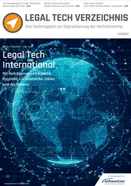 Abbildung von Legal Tech Verzeichnis • Ausgabe 1/2022 | | 2022 | beck-shop.de