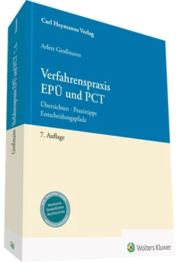 Abbildung von Großmann | Verfahrenspraxis EPÜ und PCT | 7. Auflage | 2022 | beck-shop.de